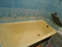 Шпатлевание  ванны до покрытия акрилом